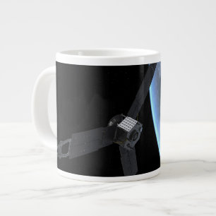 Juno Spacecraft During Its Earth Flyby Large Coffee Mug