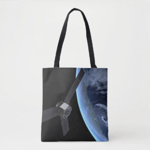 Juno Spacecraft During Its Earth Flyby Tote Bag