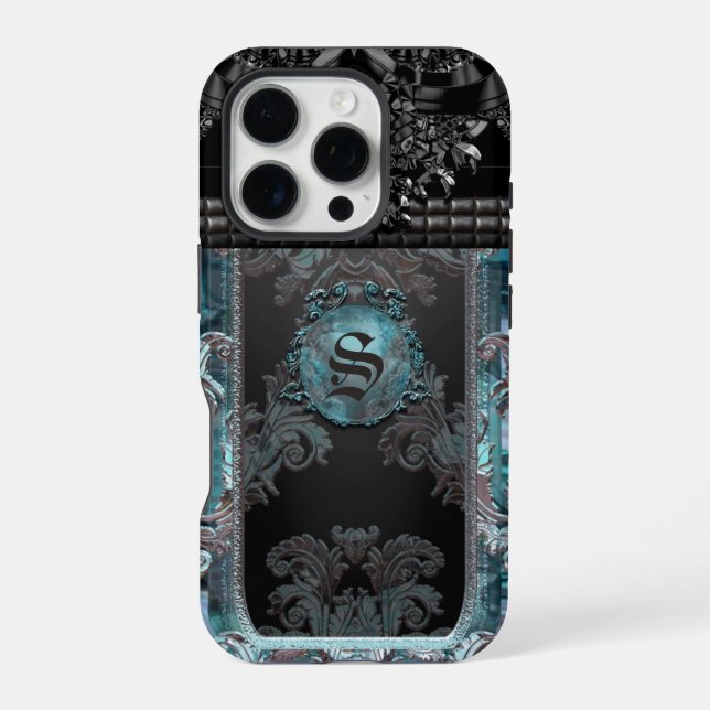 Junobeau Peshfyee  Gothic Unique Monogram iPhone Case (Back)
