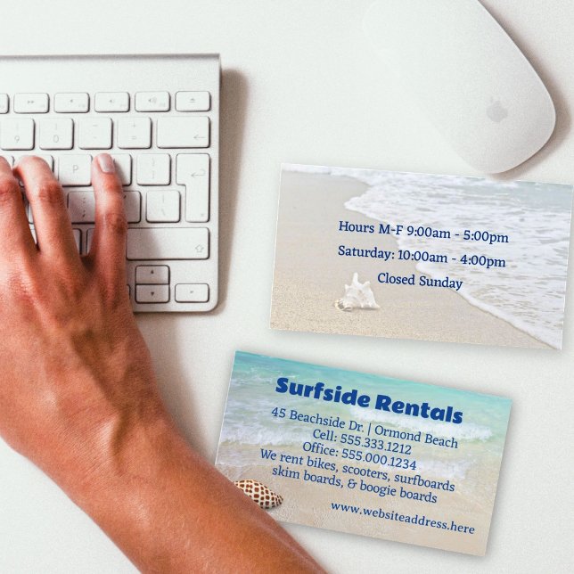 Junonia Beach Business Double-sided Card (Creator Uploaded)