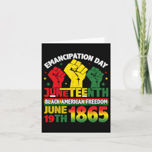 Junteenth Shirt For Women Men Kids Celebrating Bla Card