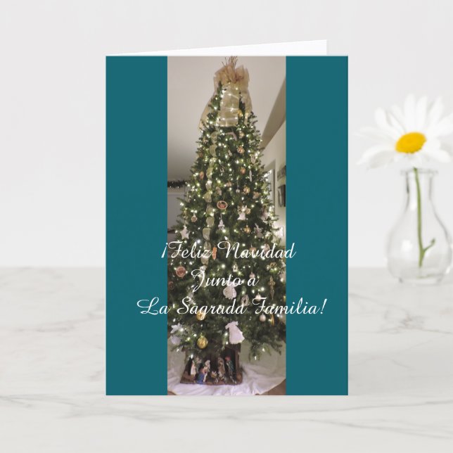 Junto a La Sagrada Familia en Navidad.   Card (Small Plant)