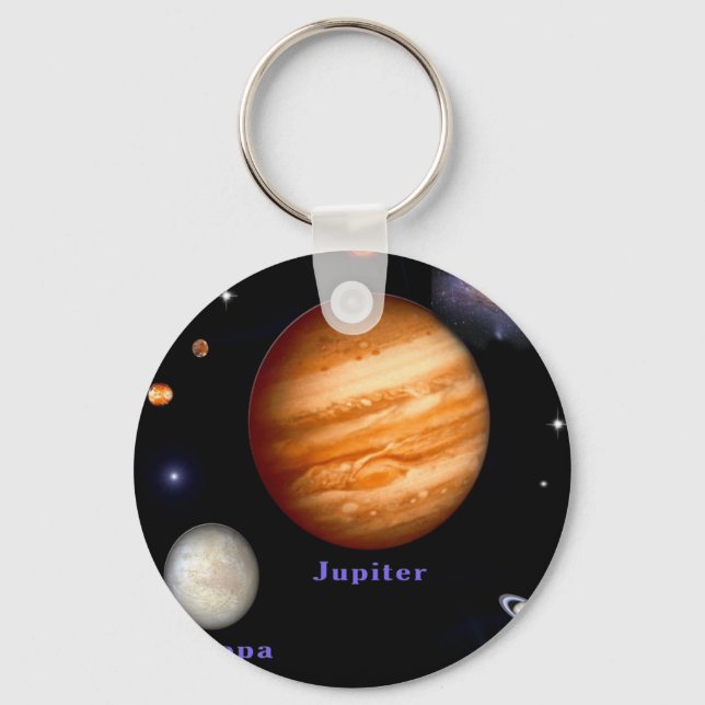 Jupiter and Europa Key Ring (Front)