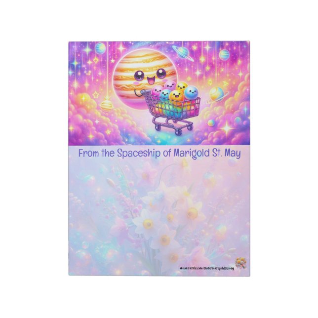 Jupiter and Its Moons Notepad (Rotated)