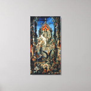 Jupiter and Semele, 1894-95 (oil on canvas) Canvas Print