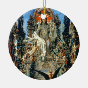 Jupiter and Semele, 1894-95 (oil on canvas) Ceramic Tree Decoration