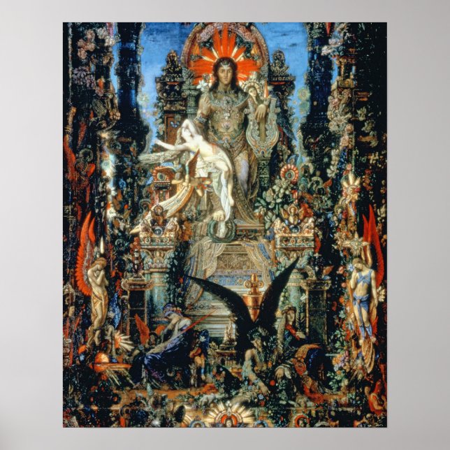 Jupiter and Semele, 1894-95 (oil on canvas) Poster (Front)