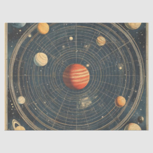 Jupiter-Centred Celestial Chart Design (2) Tissue Paper
