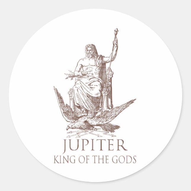 Jupiter Classic Round Sticker (Front)