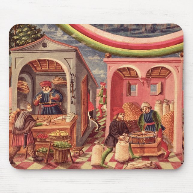 Jupiter, detail of fruit and grain merchants mouse pad (Front)