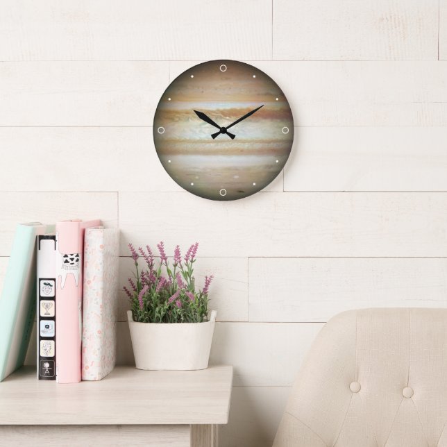 Jupiter Elegant Planet Solar System Sagittarius Large Clock (Reading Room)