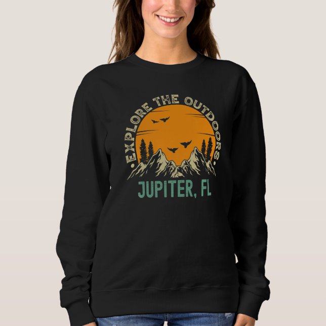 Jupiter, Florida - Explore The Outdoors Premium Sweatshirt (Front)