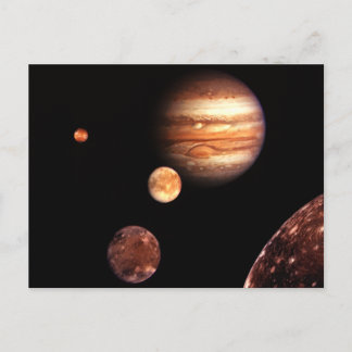 Jupiter Galilean Moons Astronomy & Science Gifts Postcard