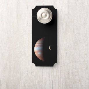 Jupiter Gas Giant Planet & Io Galilean Moon Door Hanger