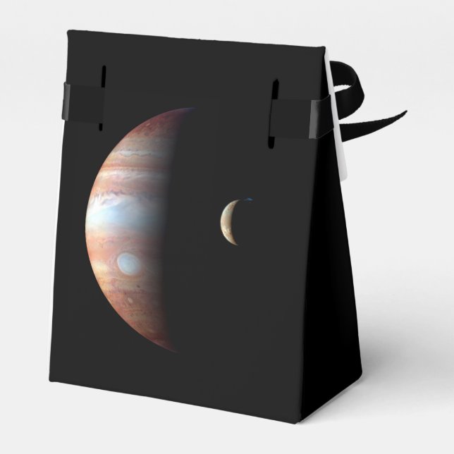 Jupiter Gas Giant Planet & Io Galilean Moon Favour Box (Back Side)