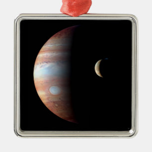 Jupiter Gas Giant Planet & Io Galilean Moon Metal Tree Decoration