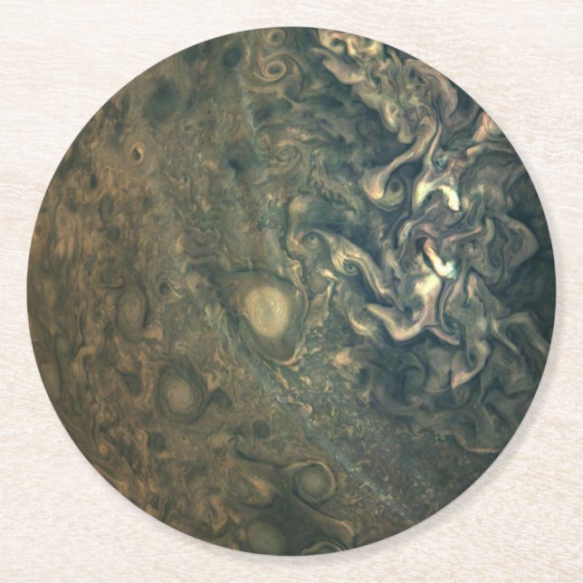 Jupiter High Altitude Hazes Paper Coaster (Front)
