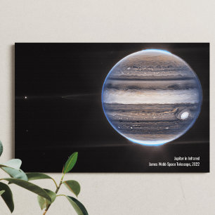 Jupiter in Infrared, James Webb Space Telescope Canvas Print