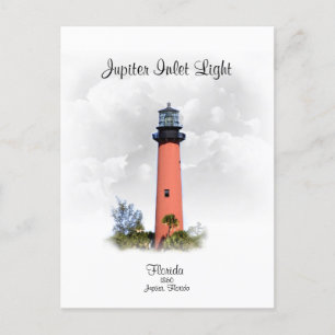 JUPITER INLET LIGHT - Florida Postcard