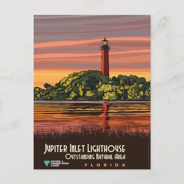 Jupiter Inlet Lighthouse Postcard (Front)