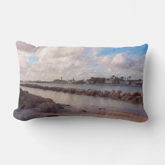 Jupiter Inlet, Winter Afternoon Lumbar Cushion (Front)