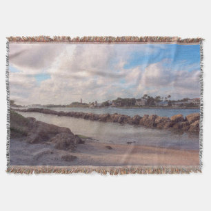 Jupiter Inlet, Winter Afternoon Throw Blanket