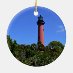 Jupiter Lighthouse as a  Ceramic Tree Decoration