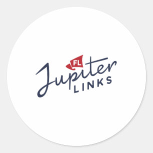 Jupiter Links Golf Club Tgl Logo Officially Licens Classic Round Sticker