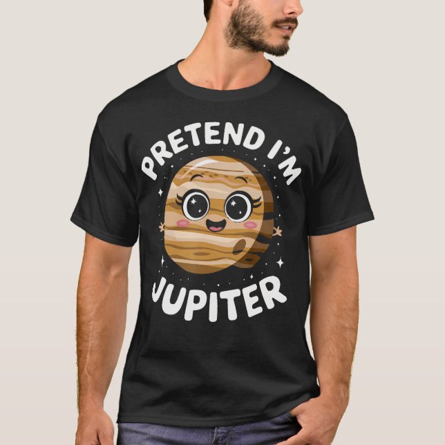Jupiter Planet Galaxy Space Astronomer T-Shirt (Front)
