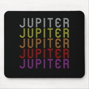 Jupiter Planet Retro Vintage Astronomy T-Shirt Mouse Pad