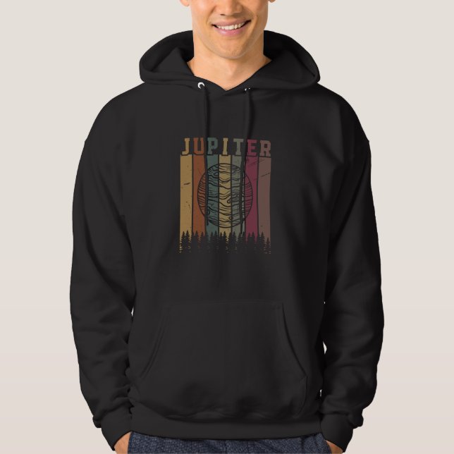 Jupiter Planet Space Solar System Astrology Hoodie (Front)