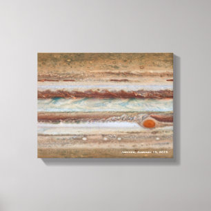Jupiter Red Spot Close-Up Photograph Canvas Print