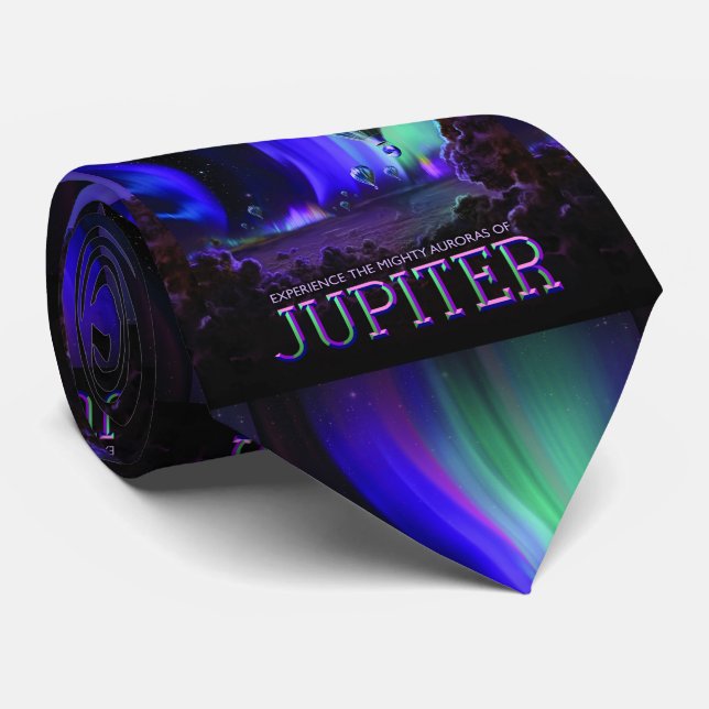 Jupiter Space Travel Poster Tie (Rolled)