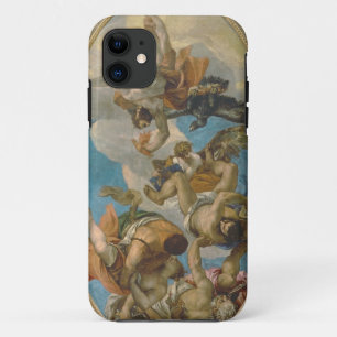 Jupiter Striking Down the Vices (oil on canvas) iPhone 11 Case
