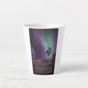 Jupiter Travel by Hot Air Balloon Bighty Auroras Latte Mug