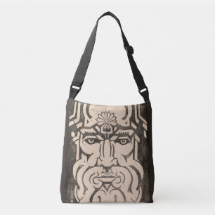 Jupiter Zeus King of Gods Greek Mythology Black Crossbody Bag