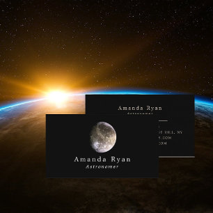 Jupiter's Ganymede Galilean Moon, Astronomy Business Card