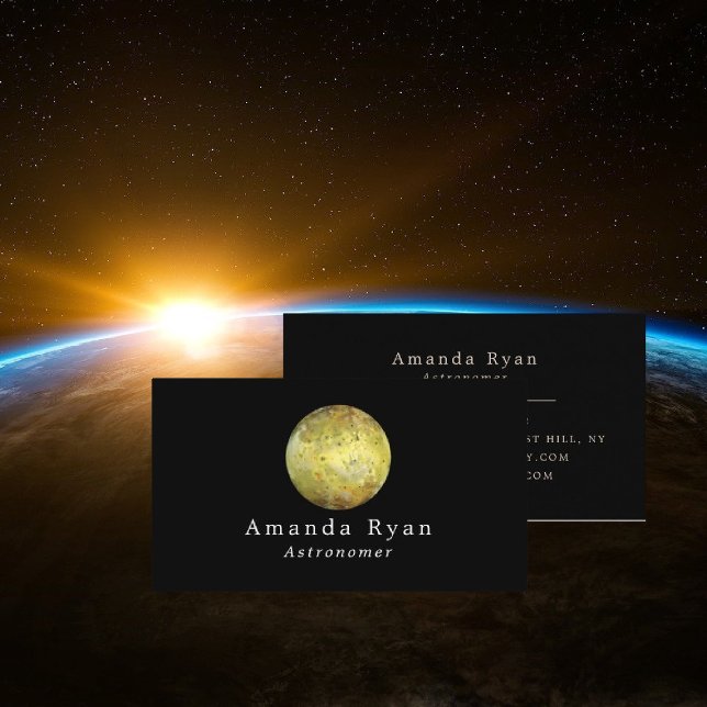 Jupiter's lo Galilean Moon, Astronomy Business Card (Creator Uploaded)