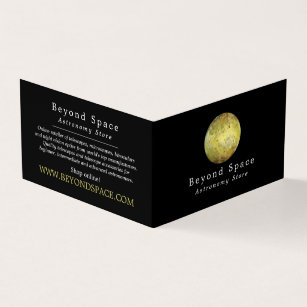 Jupiter's lo Galilean Moon, Astronomy Store Business Card