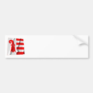 Jura Waving Flag Bumper Sticker