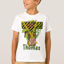 Jurassic Alphabet | Initial Letter Custom Name | T