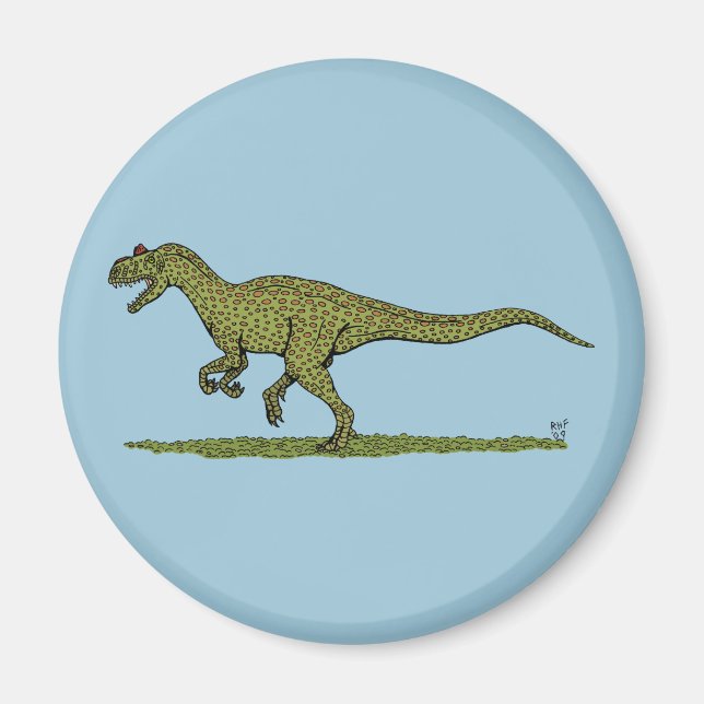 Jurassic Dinosaur Allosaurus Magnet (Front)