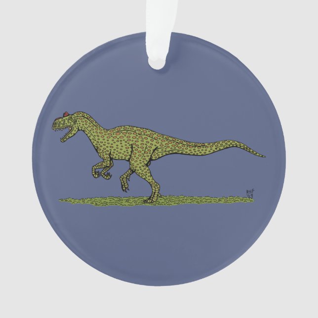 Jurassic Dinosaur Allosaurus Ornament (Front)