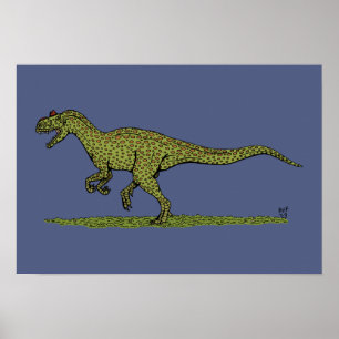 Jurassic Dinosaur Allosaurus Poster