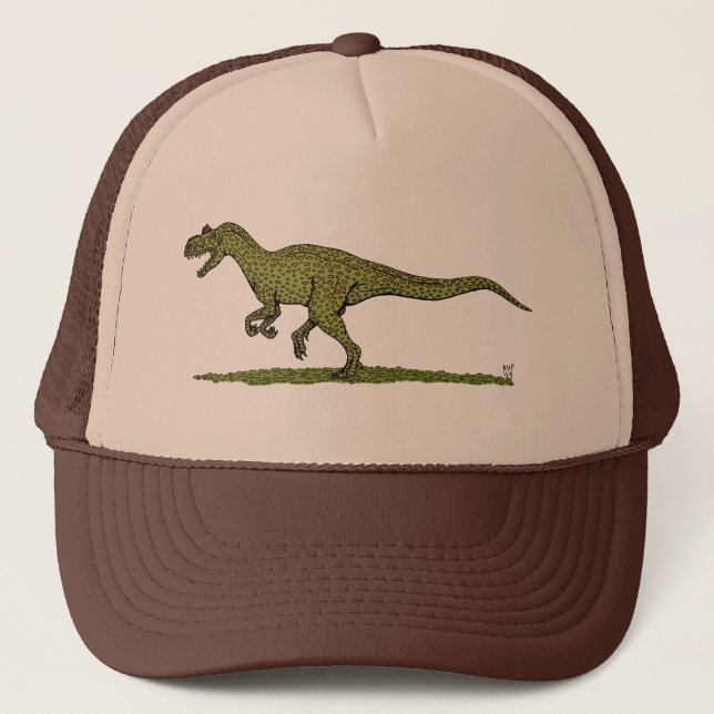 Jurassic Dinosaur Allosaurus Trucker Hat (Front)