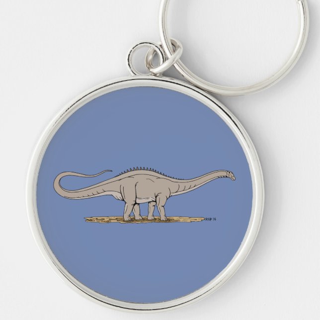Jurassic Dinosaur Apatosaurus Key Ring (Front)