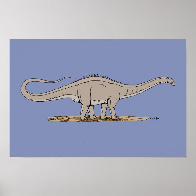 Jurassic Dinosaur Apatosaurus Poster (Front)