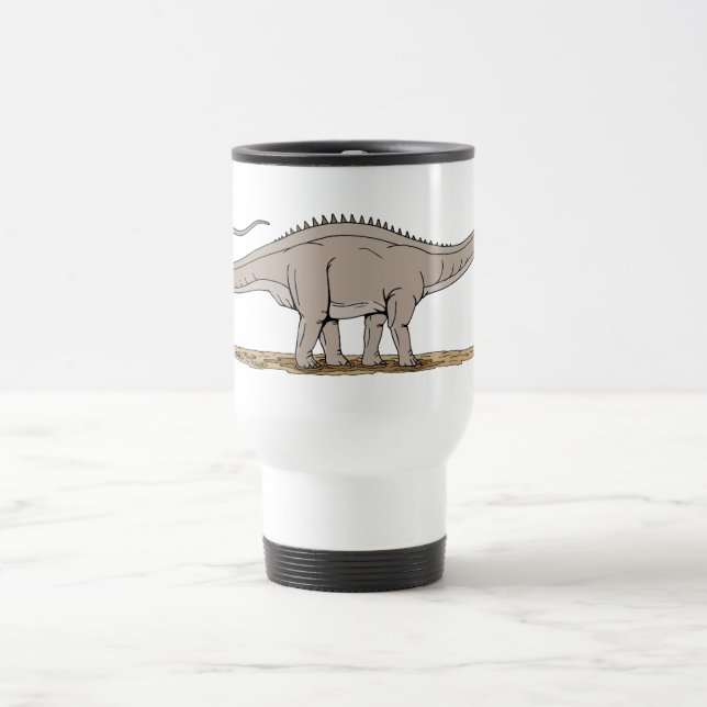 Jurassic Dinosaur Apatosaurus Travel Mug (Center)