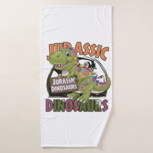 jurassic dinosaur bath towel