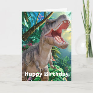 Jurassic Dinosaur Birthday Card